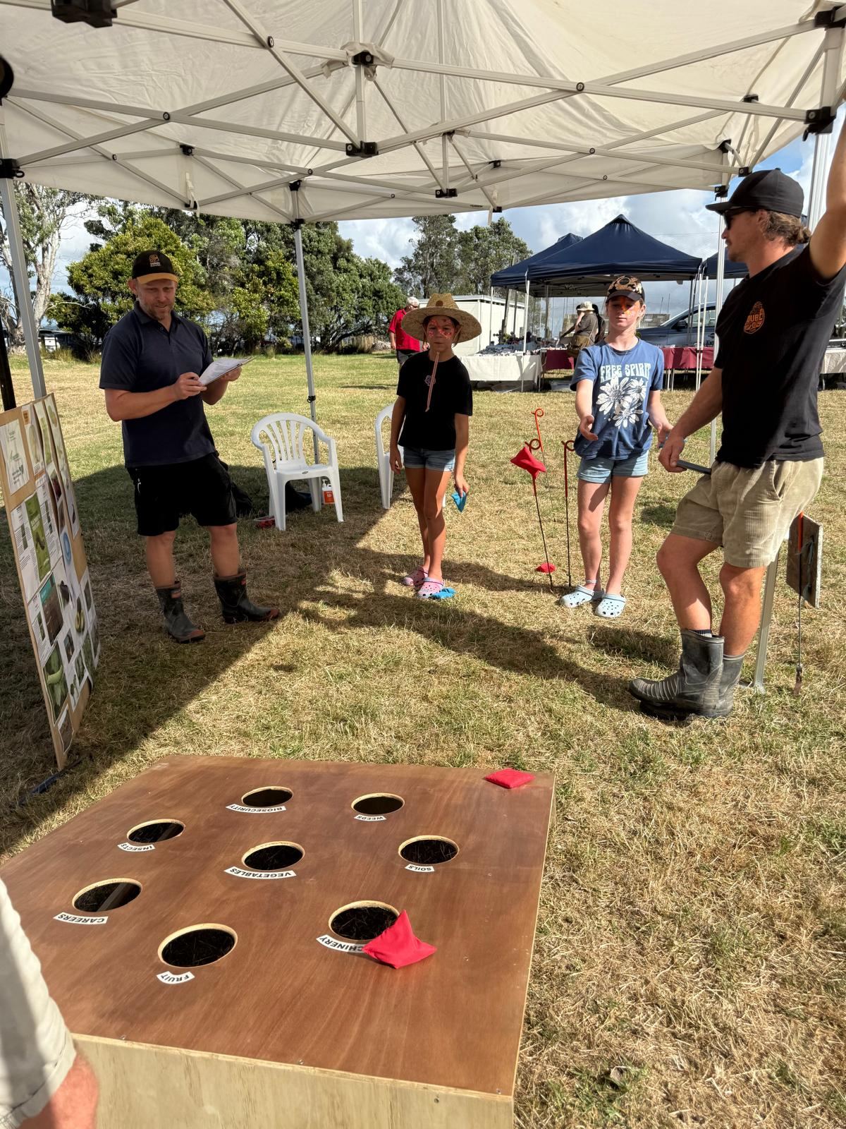 Teams taking part in the NWVGA Agrikids module at the Arapohue Show